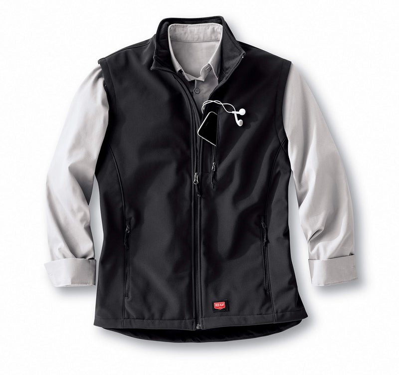 Red Kap mens Softshell Vest Work Utility Outerwear, Black, XX-Large US - Image 2